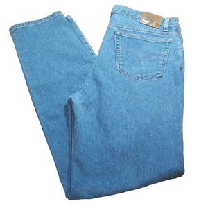 Vtg Levi 540 Jeans Blue Denim Taper Leg Relax Fit Western Dad Men Tall 42 x 35